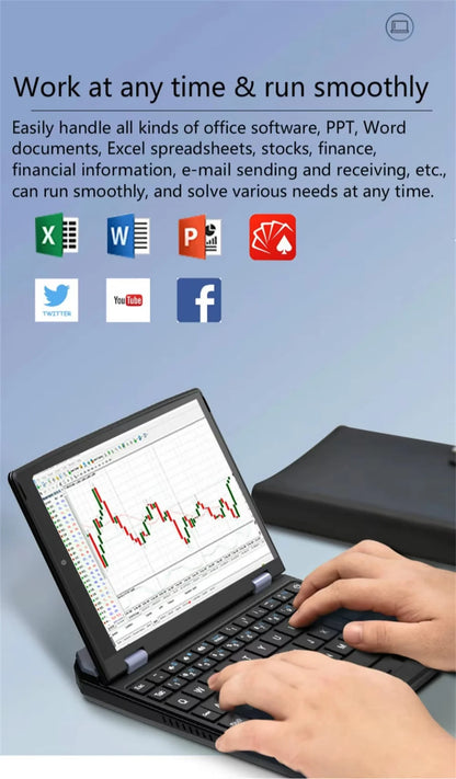 Mini Laptop IPS Touch Screen Intel N95 CPU 16GB+256GB Netbook PC