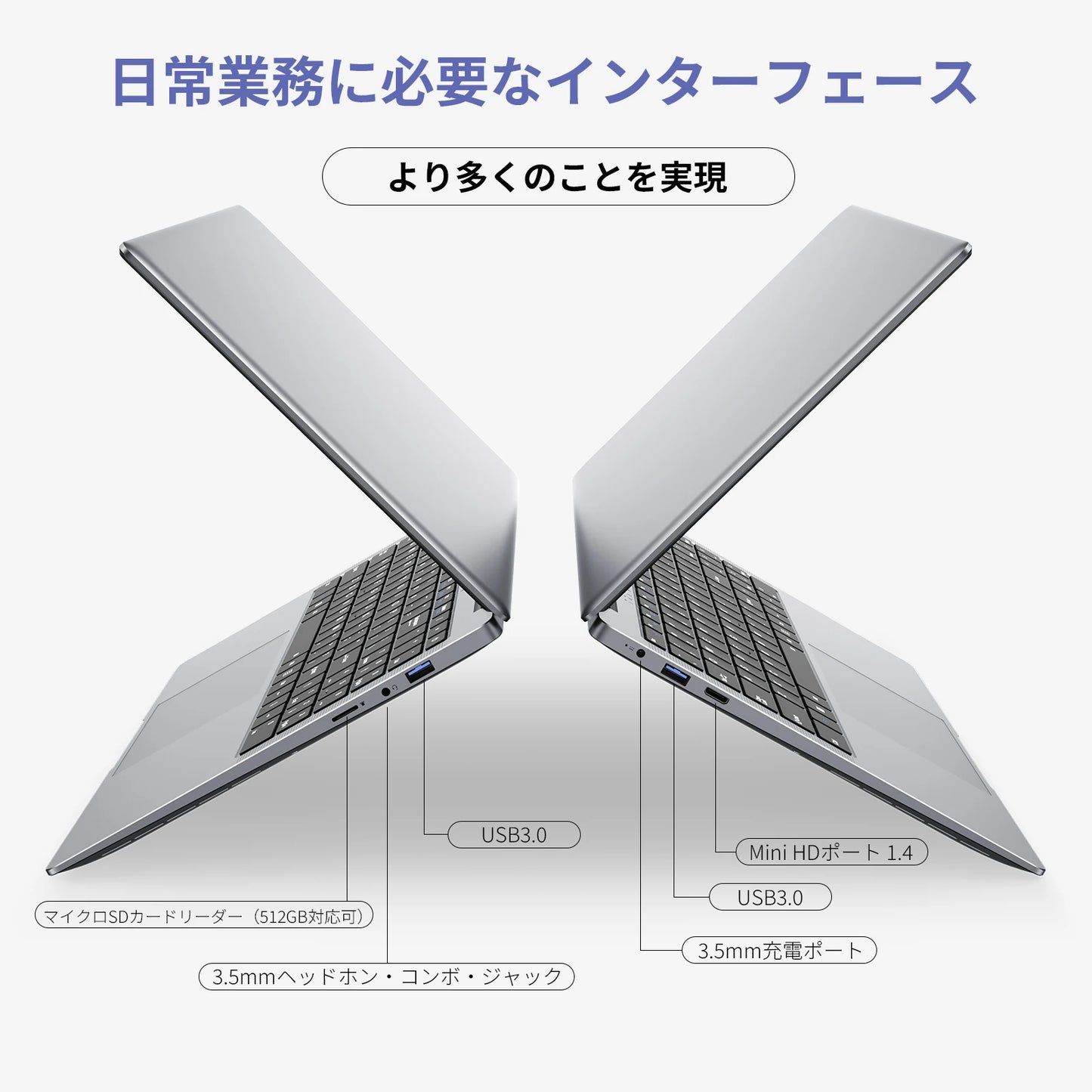 15.6 "Thin & Portable Laptop Computer Intel Celeron N4000 12GB RAM 256GB SSD FHD 1920x1080 16:9 Display For Work And Study