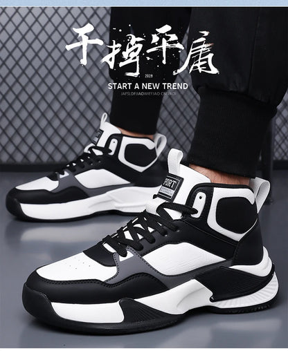 Modern Classic: Men's Lightweight Walking Sneakers with Enhanced Flexibility
