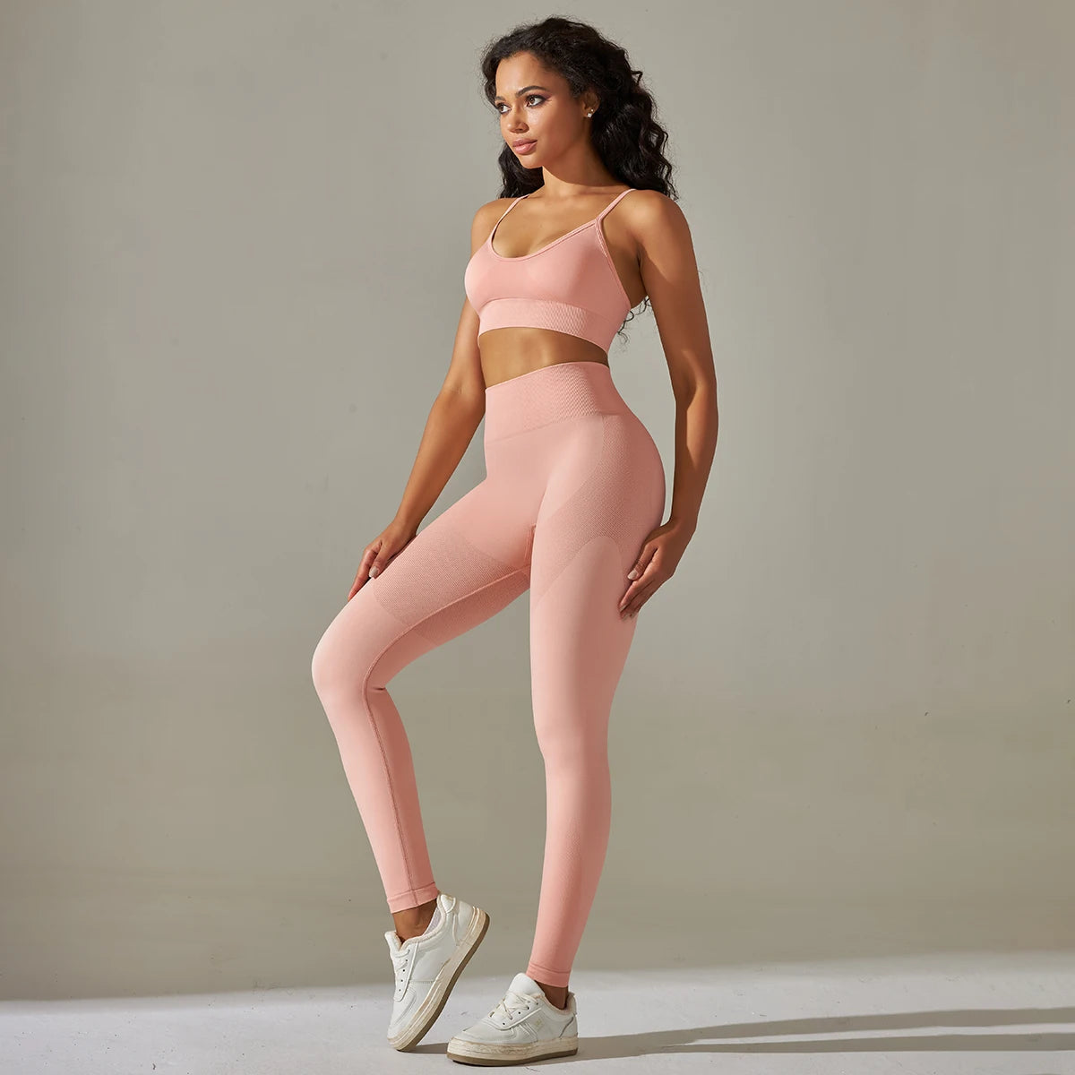 Yoga Leggings Set Workout Outfits for Women Sport Bra Leggings Seamless High Waist Yoga Leggings Sets Fitness Gym Clothing Wear