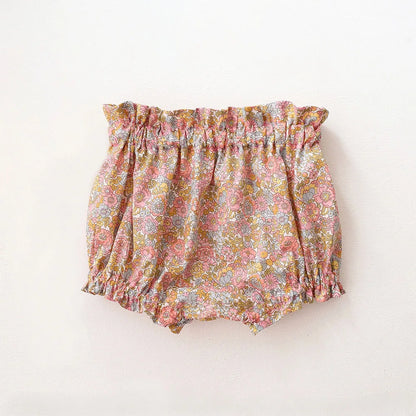 2Pcs Infant Baby Girl Clothes Sets Summer Floral Cotton Toddler Girl Suit For 0-24 Months Comfortable, Daily Wear for Baby Girl