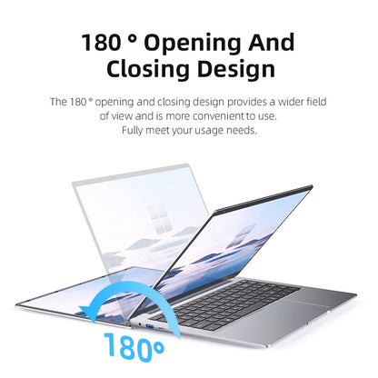 Xiaman 2026 Laptop Computer Windows 11 Intel Atom A3950 Notebook PC 12GB RAM 512GB 1TB 2TB SSD 1080P Office Study Computer PC
