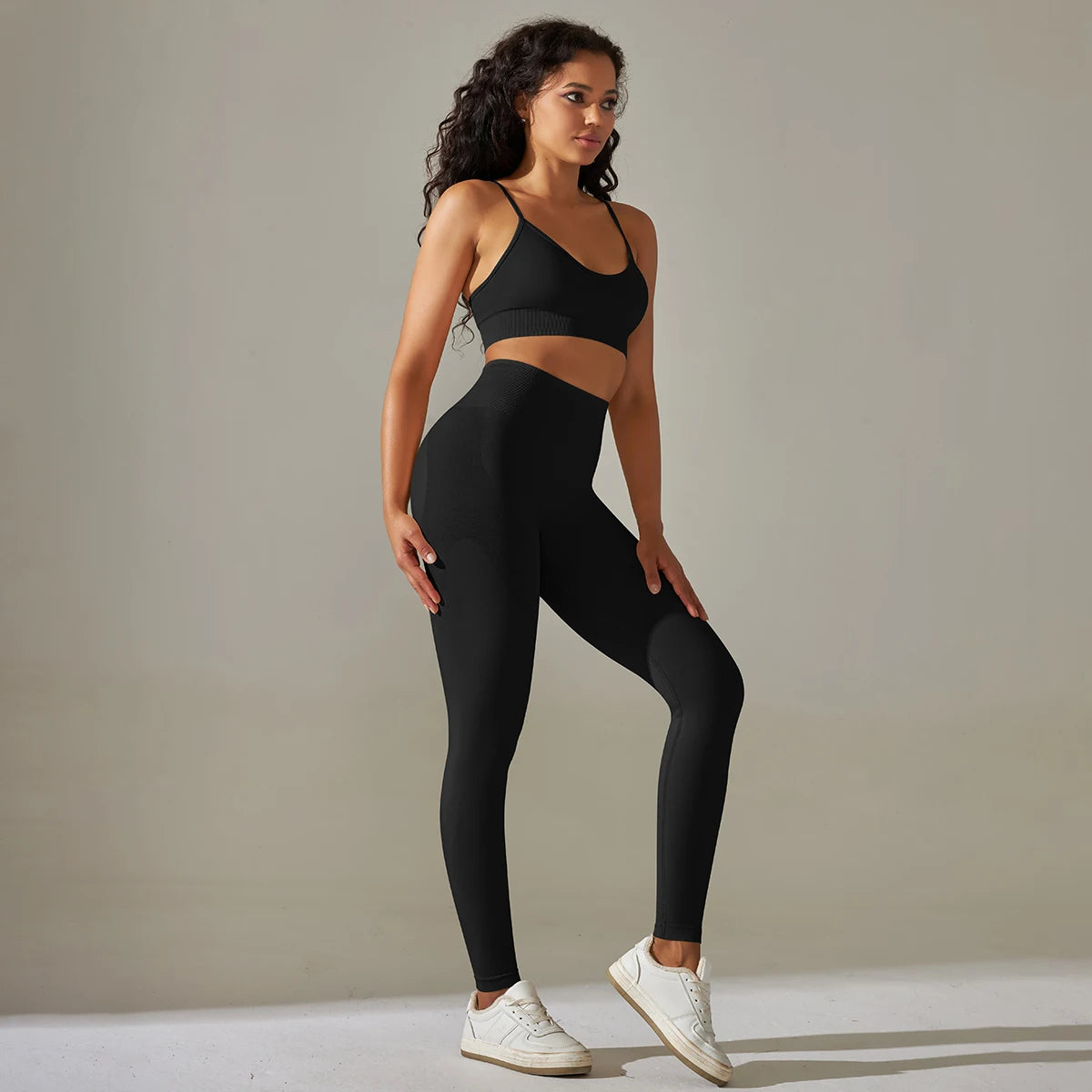 Yoga Leggings Set Workout Outfits for Women Sport Bra Leggings Seamless High Waist Yoga Leggings Sets Fitness Gym Clothing Wear