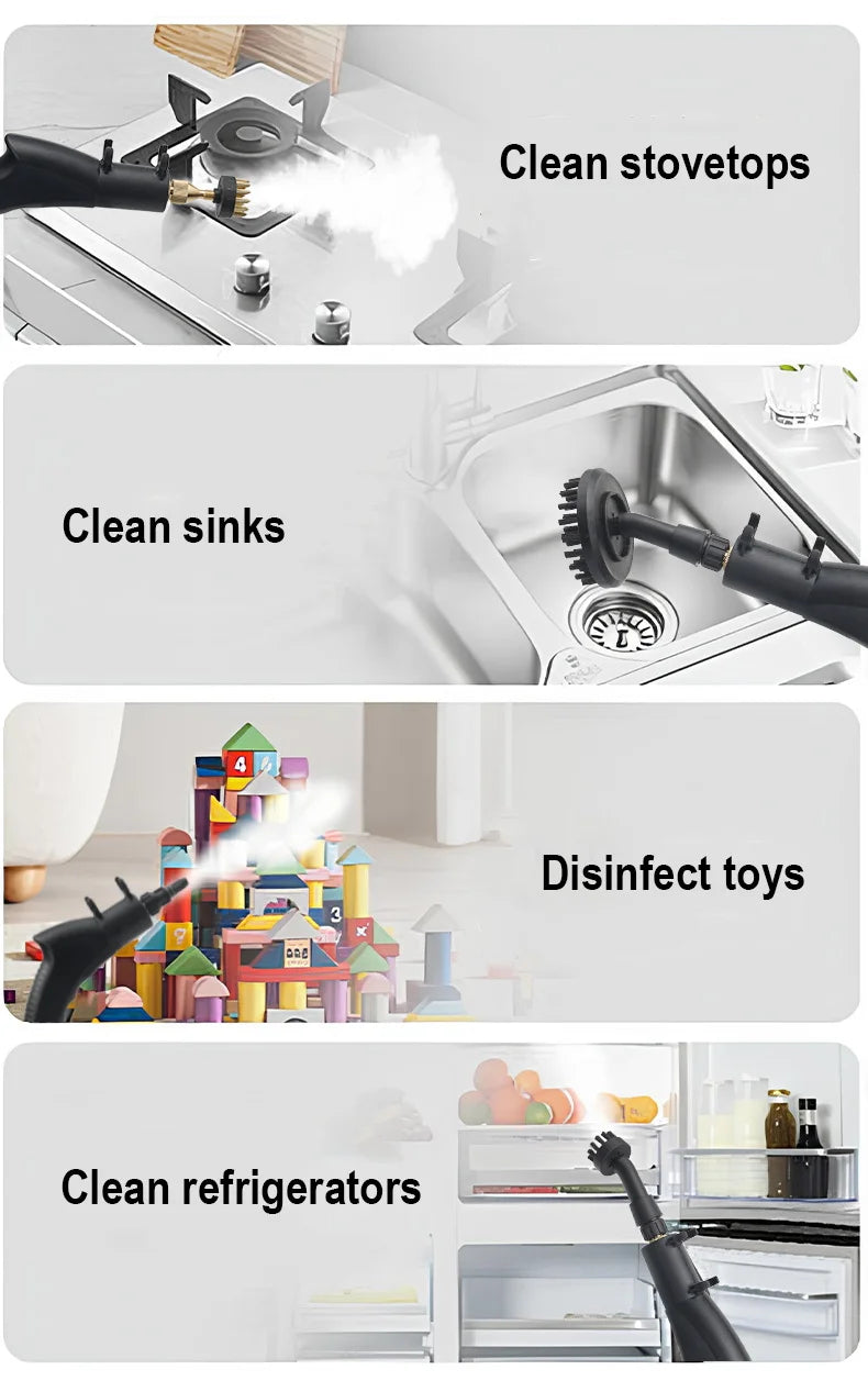 Portable Handheld High Pressure Steam Cleaner Household Multifunctional Steam Cleaning Machine Kitchen Hood Air Conditioner Car