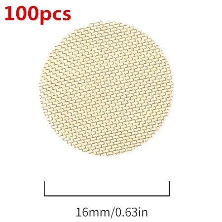 100pcs/Lot Multifunctional Hookah Water Pipe Tobacco Smoking Tool Brass Copper Mesh Pipe Network Filter Metal Net