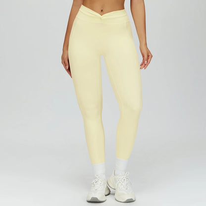 Sporty Leggings Women High Elastic Yoga Leggings Fitness Pants Butt Lifting Tights Tummy Control Squat Proof Workout Tights