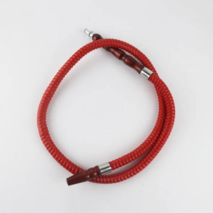 1M Leather Shisha Pipe Hookah Hose Wood Mouth Tip Shisha Pipe Hookah Hose Sheesha Narguile Chicha Water Pipes Shisha Hookah Hose