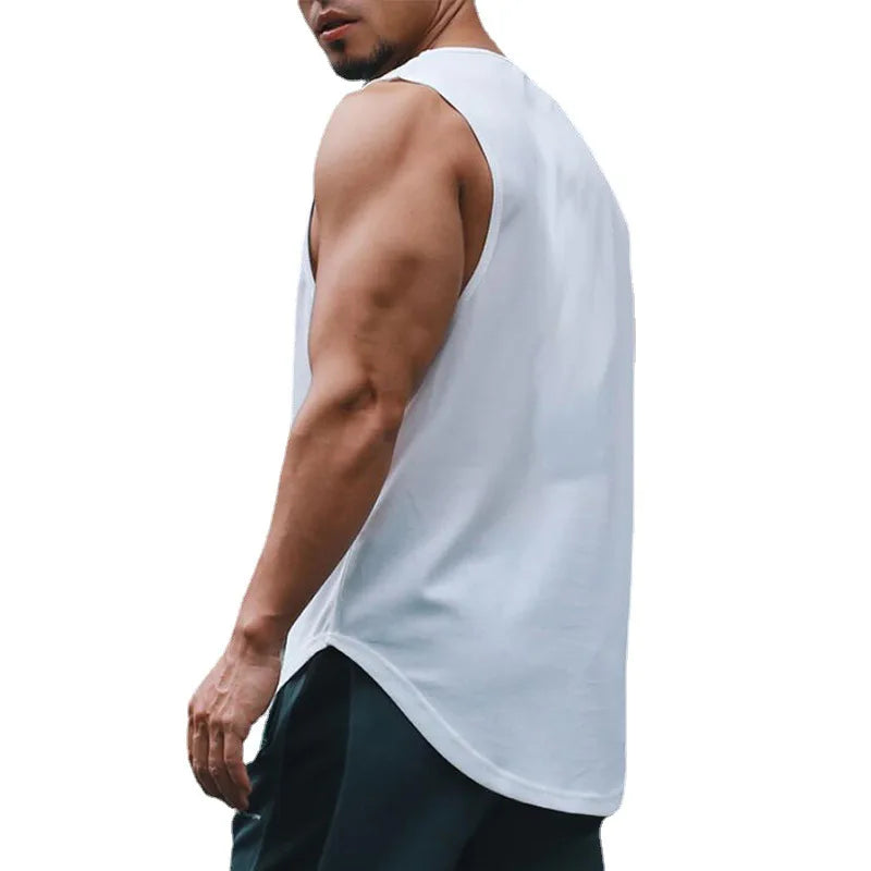 Japanese Anime Turtle Script Printed Mens Gym Clothing Fitness Vest Quick Dry Bodybuilding Tank Top Muscle Sleeveless Shirt
