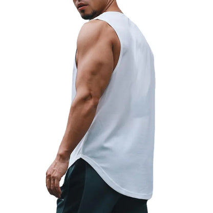 Japanese Anime Turtle Script Printed Mens Gym Clothing Fitness Vest Quick Dry Bodybuilding Tank Top Muscle Sleeveless Shirt