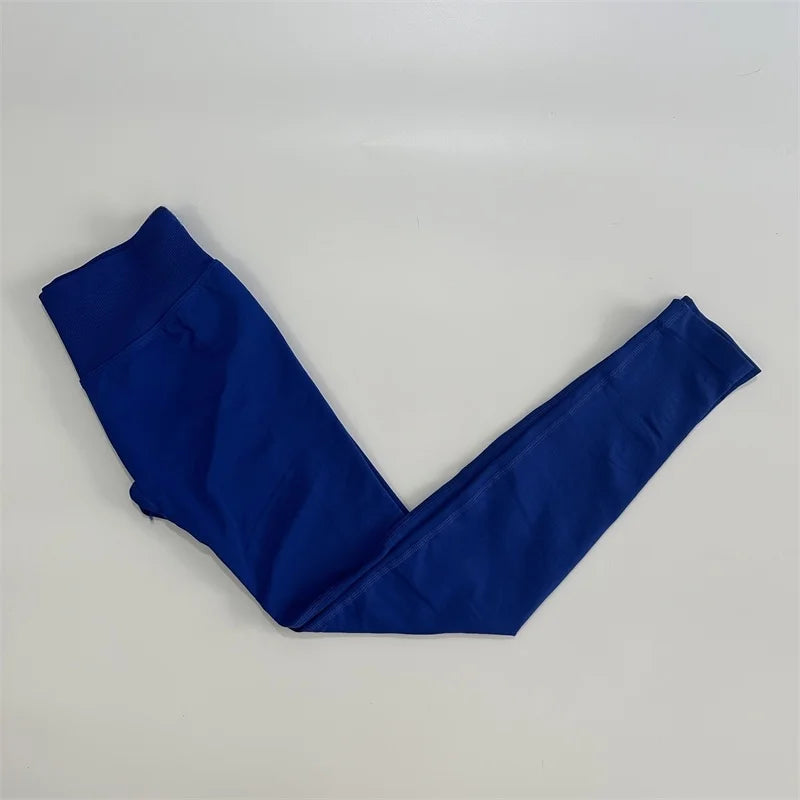 Yoga Leggings Women Scrunch Bum Workout Tights Seamless Pants Stretch Gym Sports Wear Booty Push Up Butt Lift Tights Slim