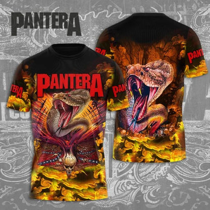 Popular Heavy Metal Rock Band Pantera 3D Print Men Women T-shirt O-neck Short Sleeve Hip Hop Top Casual Streetwear Kids Tees