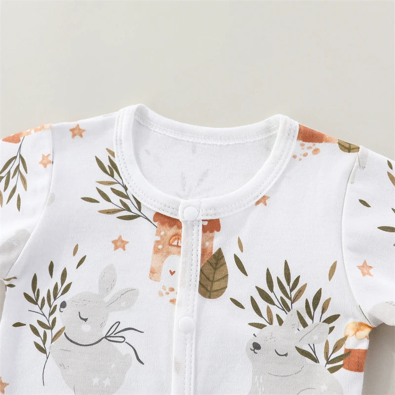 Newborn Unisex Romper Bodysuit – Soft Cotton, 0-9 Months