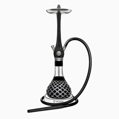 Wookah Hookah Shisha Set High Quality Wooden Large Hookah with Glass Bottle Single Pipe