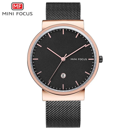 New Fashion Watch For Men High Quality Luxury Stainless Steel Waterproof Classic Quartz Wristwatches Male Big Face Clock