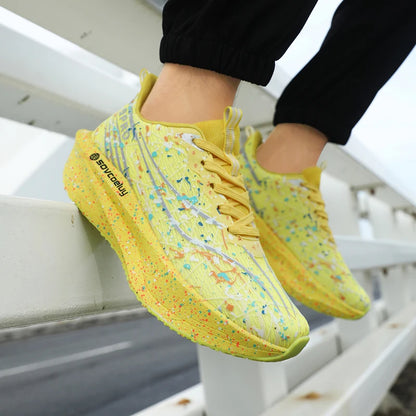 Men's Sneakers Trend Walking Speciality Carbon Board Marathon Sports Shoes Male Running Athletic Nonskid Sneakers﻿ For Women