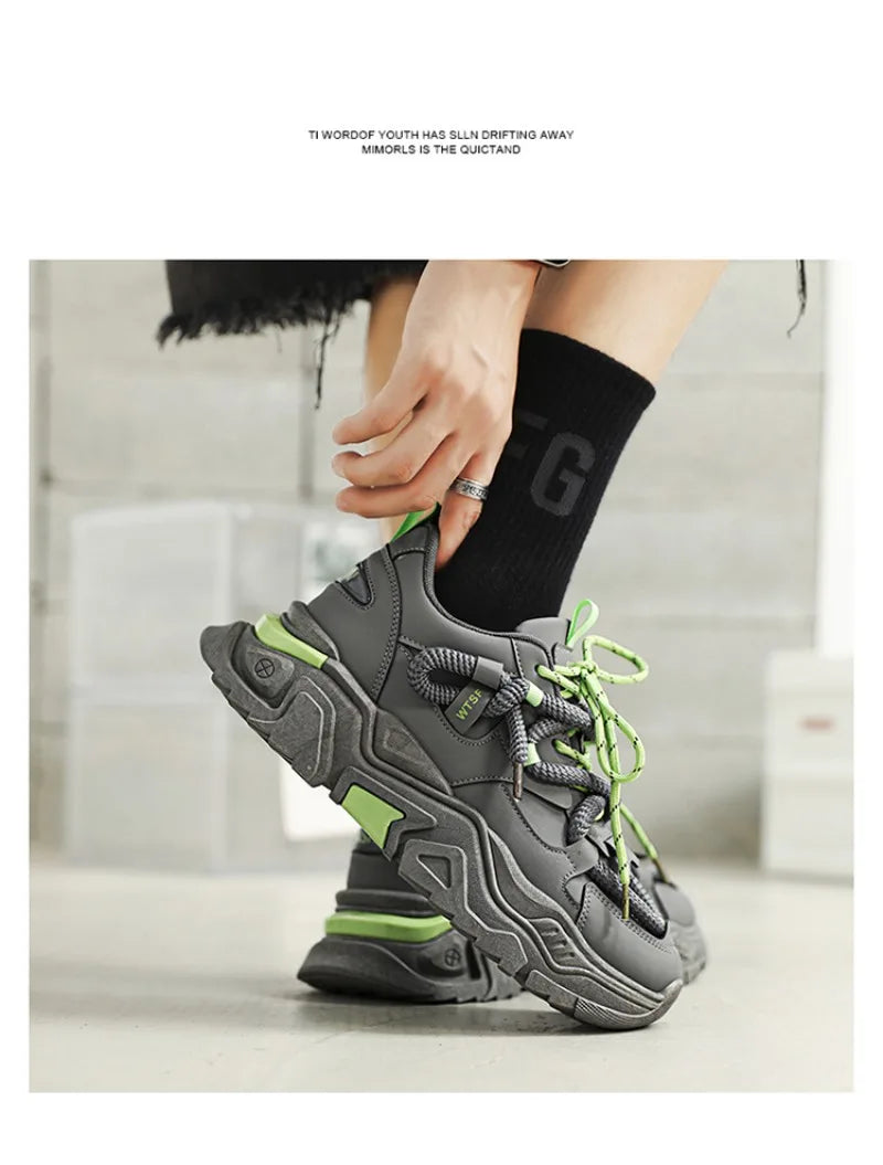 Sneakers for Mens White Platform Sneakers Fashion Versatile Board Shoes Men's Simple Niche Comfort Sports Shoes Tenis Masculino