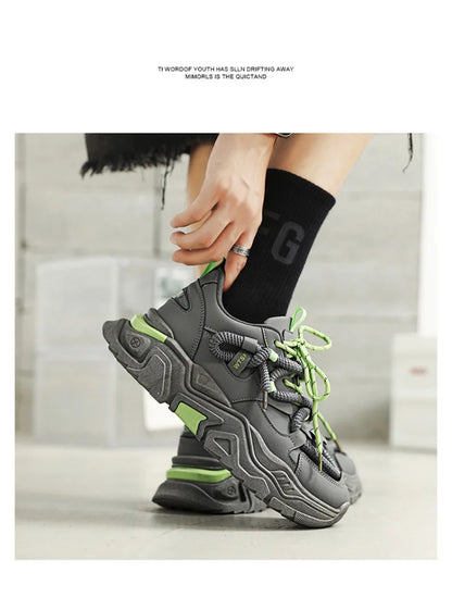 Sneakers for Mens White Platform Sneakers Fashion Versatile Board Shoes Men's Simple Niche Comfort Sports Shoes Tenis Masculino