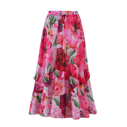 2025 Floral Cover Up Swimsuit Skirt Women Swimwear Patchwork Bathing Suit Sliming Monokini Swimsuit Solid Padded Swimming Suit