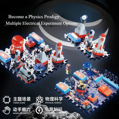 STEAM Electronic Building Blocks DIY Science Experiment Kit Simulated Circuit Assembly Toy Basic Electrical Knowledge Education