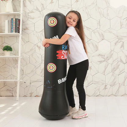 Inflatable Punching Boxing Bag Fitness Training Boxing Sack PVC Sports Fight Column  Kids Boxing Fight Pressure Sandbag