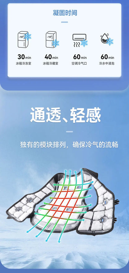 New Model PCM Cooling Jacket for Summer Cooling, Suitable for Outdoor Construction Sites, Fire Fighting and Refrigeration.