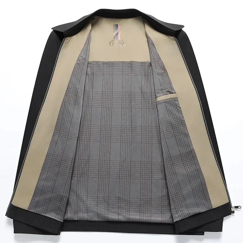 Smart Casual Men's Suit Jacket High Quality Outwear Coats Men Casual Waterproof Jackets Spring Autumn Solid Color Business Coat