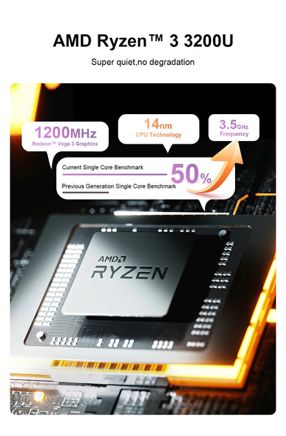 Ninkear YBOOK15 2 in 1 Laptop 360° flip 15.6' FHD IPS Touch Screen Tablet AMD Ryzen™ 3 3200U 16G DDR4+512GB SSD Windows 11 Pro