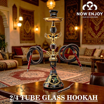 BLack Gold Eagle Design Smoking Pipe Hookah Set with Tobacco Bowl Water Pipe  Кальян Kit for Sheesha Shisha Smoke Accessories