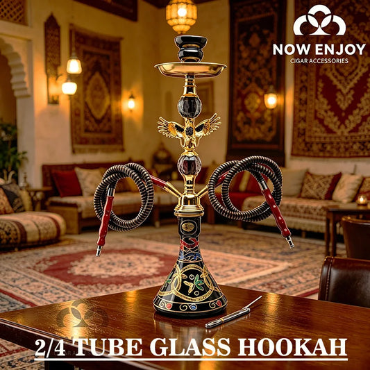 BLack Gold Eagle Design Smoking Pipe Hookah Set with Tobacco Bowl Water Pipe  Кальян Kit for Sheesha Shisha Smoke Accessories