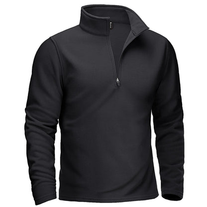 TACVASEN Quarter-Zip Pullover Tops Mens Turtleneck Fleece Sweatshirts Casual Warm Sweater Athletic Running Sports Hoodie Shirts