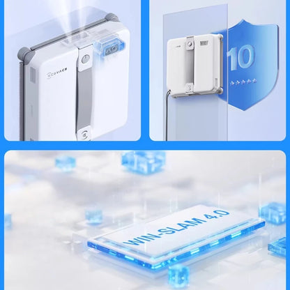 2026 New ECOVACS smart Robot for washing windows WINBOT  MINI2 Window Cleaning Robot 8000Pa Glass Vacuum Cleaner 100-240V