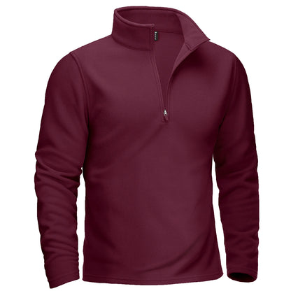 TACVASEN Quarter-Zip Pullover Tops Mens Turtleneck Fleece Sweatshirts Casual Warm Sweater Athletic Running Sports Hoodie Shirts