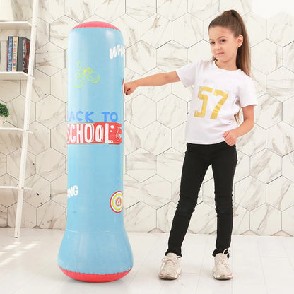 Inflatable Punching Boxing Bag Fitness Training Boxing Sack PVC Sports Fight Column  Kids Boxing Fight Pressure Sandbag