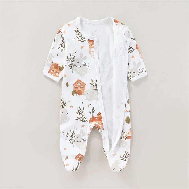 Newborn Unisex Romper Bodysuit – Soft Cotton, 0-9 Months