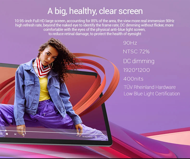 Global Rom Lenovo Tab K10 M11 8GB 128GB MTK Helio G88 Android 13 Tablet 11'' 90Hz Display WIFI LTE  GPS PAD Battery 7040mAh