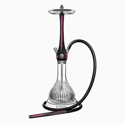 Wookah Hookah Shisha Set High Quality Wooden Large Hookah with Glass Bottle Single Pipe