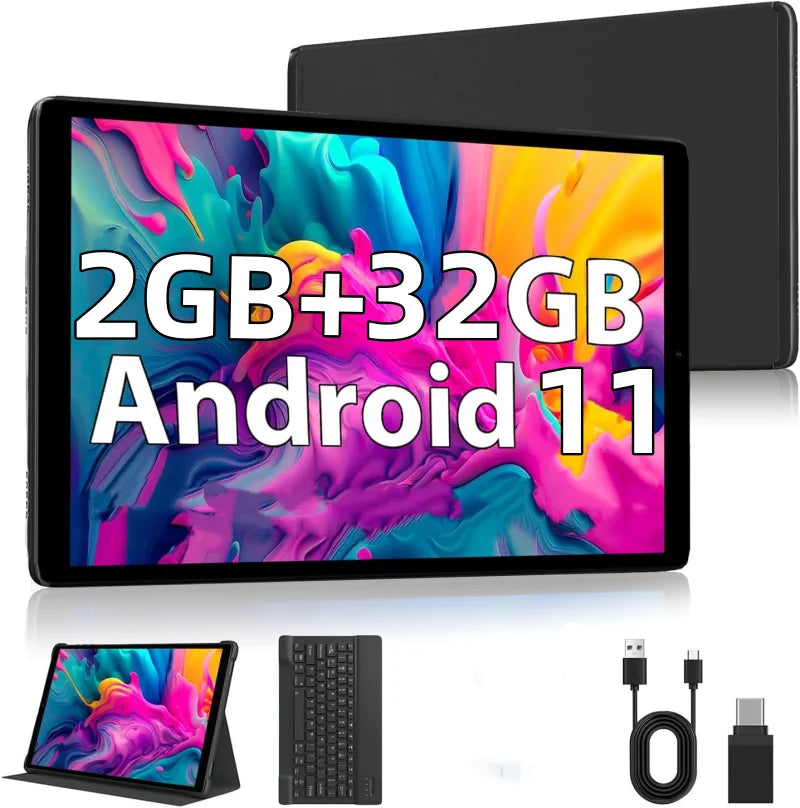 10.1 INCH 2GB RAM 32GB ROM FX10 Android 11 Tablet PC CPU Allwinner A133 Quad-Core 1.4GHz Dual Camera WIFI 1280 x 800  IPS HD