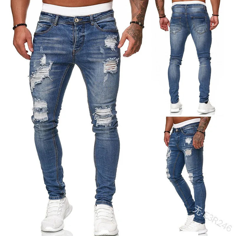 Stretch Slim Baggy Jeans