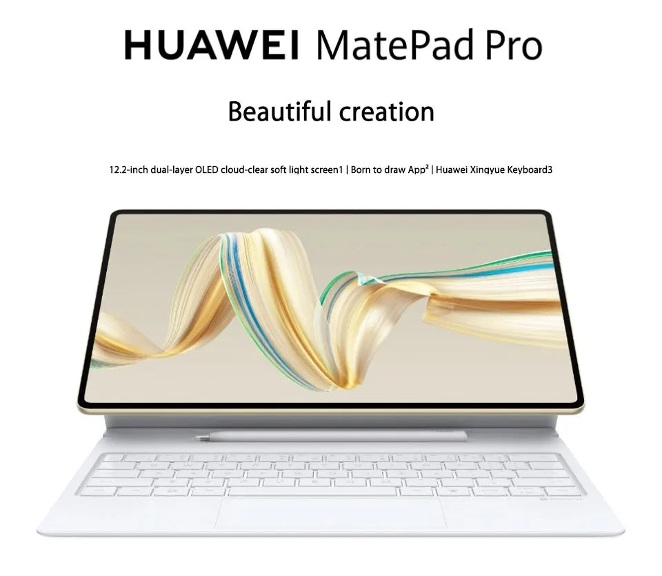 HUAWEI MatePad  pro 12.2-inch 2024 Double-layer OLED cloud-clear sof 10100 mAh Support Bluetooth 5.2 OTG 13MP+8MP