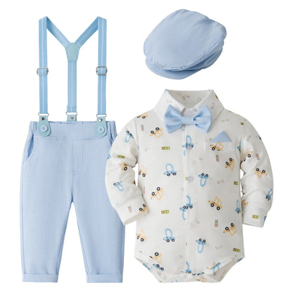 Baby Boy Clothes 0-24M Baby Boy Suits 4pcs infants Boys Baptism Easter Outfits  Christmas Clothes новорожденных одежда для