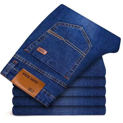 Slim Fit Straight Denim Trousers