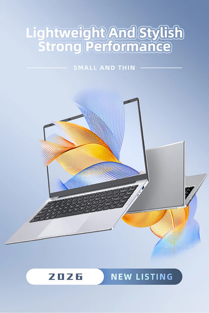 New 14.1" Laptop Computer Intel Core i7 9850H/Atom A3950 Windows 11 Notebook PC 12GB RAM 512GB 1TB M.2 SSD Office Study Computer