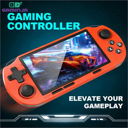 GAMINJA Handheld Retro Console – 4.5" IPS, 12,000+ Games
