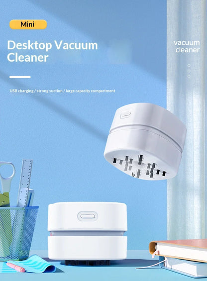 HOMEFISH 2025 Handheld Desktop Vacuum Cleaner High Suction Portable Car Pencil Cleaner for Students New Model