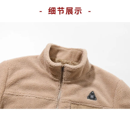 Smart Heating Jacket Men Women Electric Heating Winter Coat 3 Temp Control 4 Zone Heating Fleece Outdoor Ski Jacket for Hiking