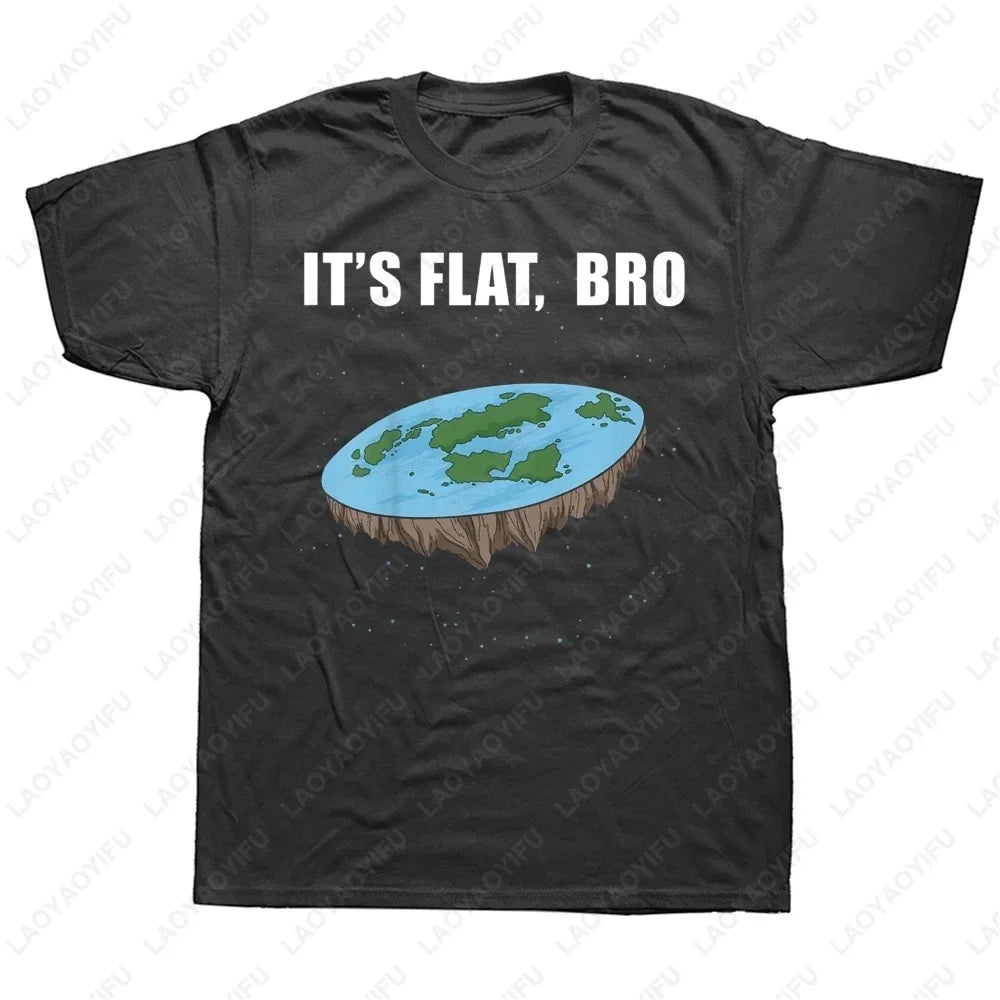 Funny Flat Earth Astronaut Well That Sucks T-Shirt Retro Male T Shirts Summer Breathable Outdoors Woman Man Graphic T Shirts