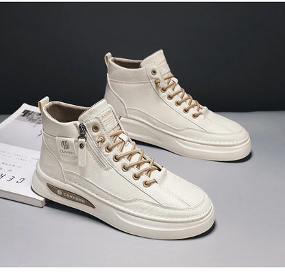 Male Sneakers High-top Loafers Skateboard Sports and Leisure Shoes for Men Men's Sneakers Non-Slip Soft and Comfortable New