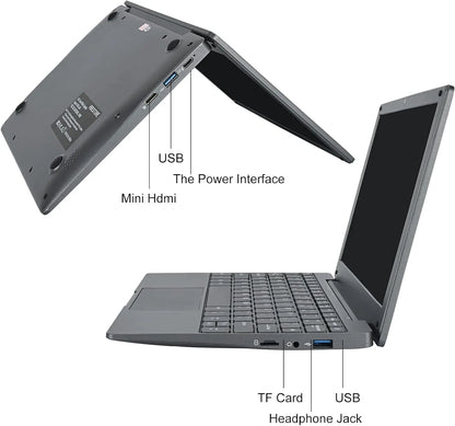 Windows 11 Laptop 10.1inch Notebook Computer Intel Celeron N4020 Learning Laptop Netbook for Kids Men Women (8GB/128GB)