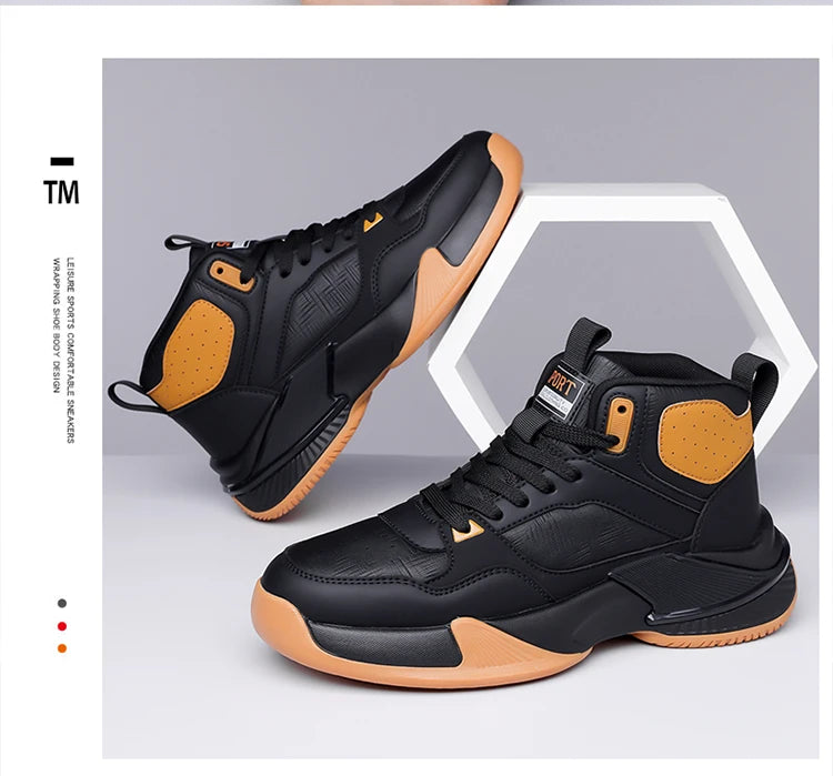 Modern Classic: Men's Lightweight Walking Sneakers with Enhanced Flexibility