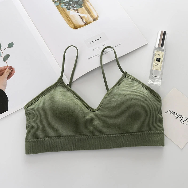 Solid Color Breathable Gym Sports Bra